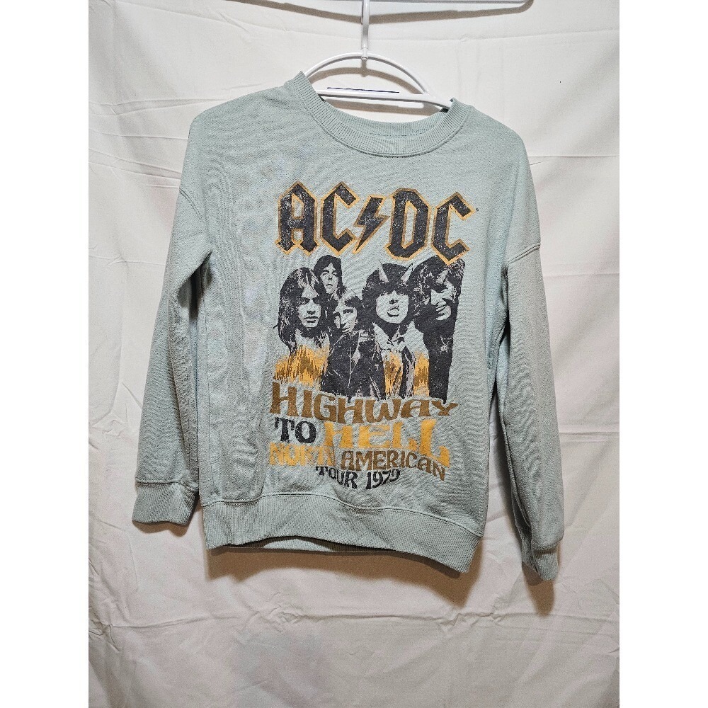 ACDC Highway To Hell American Tour 1979 Graphic Sweatshirt Kids Size S